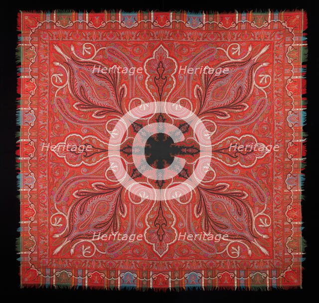 Shawl, Scottish, ca. 1870. Creator: Unknown.