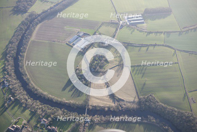 Medieval moated manorial site of Low Dinsdale, Darlington, Durham, 2015. Creator: Historic England Staff Photographer.