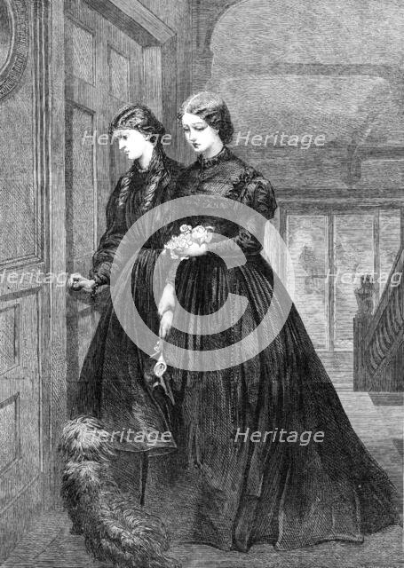 "For the Last Time", by Miss E. Osborn, in the Royal Academy Exhibition, 1864.  Creator: W Thomas.