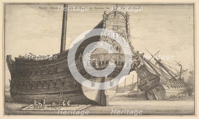 Dutch East Indiaman, 1647. Creator: Wenceslaus Hollar.