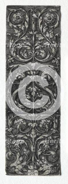 Ornament Design with Fishes, 1552. Creator: Heinrich Aldegrever (German, 1502-1555/61).