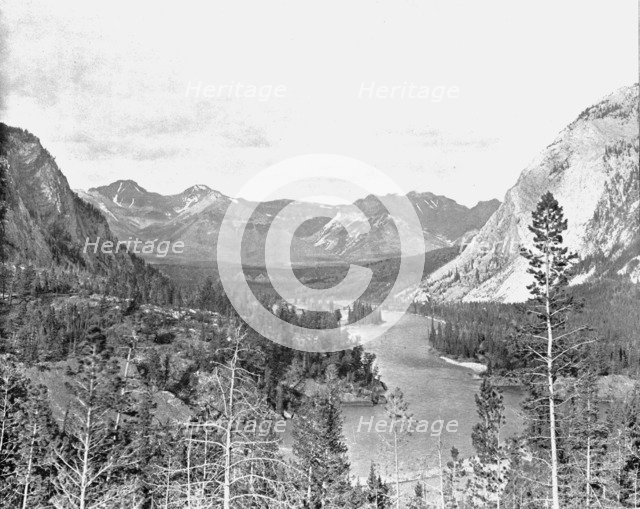 Valley of the Bow River, Alberta, Canada, c1900.  Creator: Unknown.