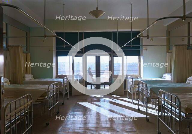 Triboro Hospital for Tuberculosis, Parsons Blvd., Jamaica, New York, 1940. Creator: Gottscho-Schleisner, Inc.