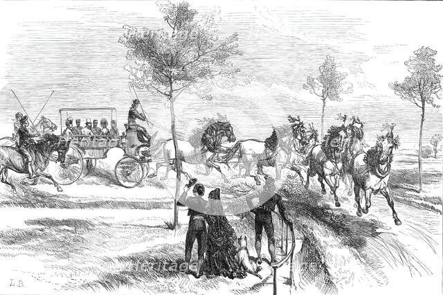 The Prince of Wales at Seville: Driving a Spanish "Turn-Out"...1876. Creator: L.B..