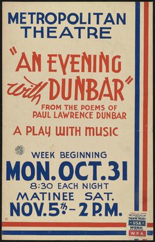 An Evening with Dunbar, [193-]. Creator: Unknown.