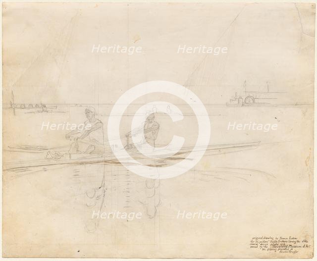 The Biglin Brothers Turning the Stake, 1873. Creator: Thomas Eakins (American, 1844-1916).