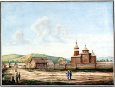 Church in Chita, 1829-1839. Artist: Bestuzhev, Nikolai Alexandrovich (1791-1855)