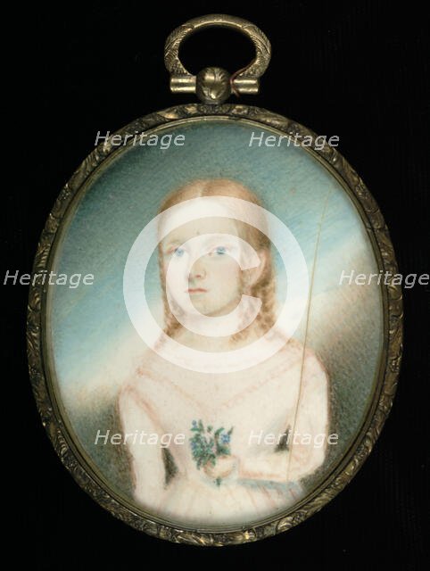 Girl in a Pink Dress, ca. 1860. Creator: Unknown.