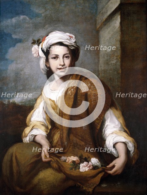 'Flower Girl', c1800-c1899. Artist: Anon