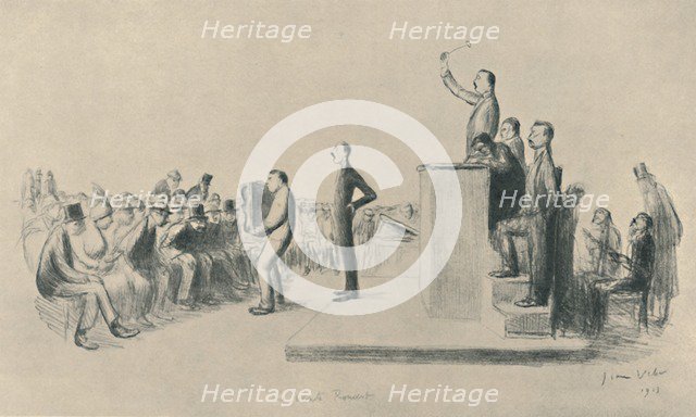 'La Vente Rouart', 1919. Artist: Jean Veber.