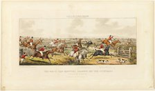 The First Ten Minutes, plate two from The Leicestershire Hunt, published 1825. Creator: John Dean Paul.