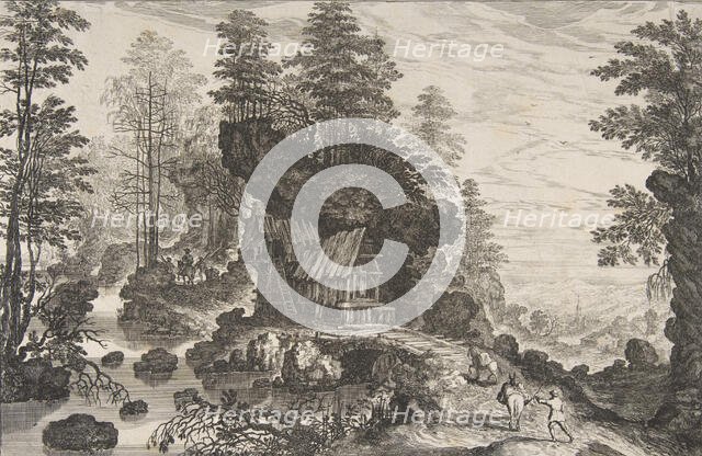 View of a Small House Built into a Rock, 1576-1636. Creator: Isaak Major.