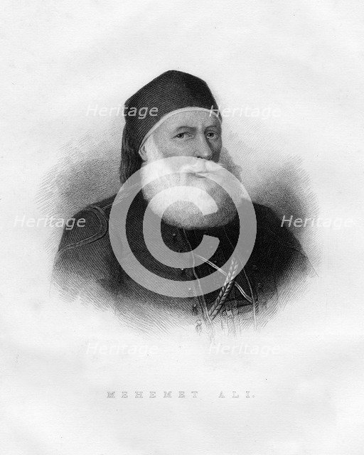 Muhammad Ali Pasha, viceroy of Egypt, 19th century. Artist: Unknown