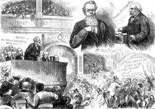 The General Election: Conservative meeting at Hengler's Circus, Liverpool, 1880. Creator: Unknown.