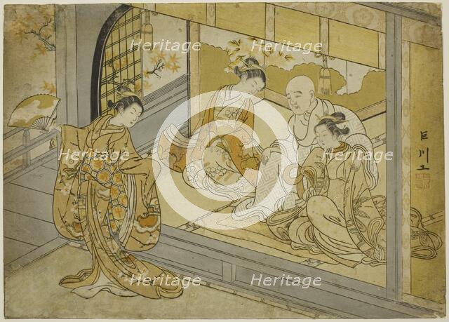Hotoke Gozen Dancing before Taira no Kiyomori, 1765. Creator: Suzuki Harunobu.