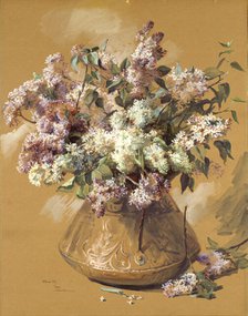 Lilacs, 1891. Creator: Elizabeth Nourse.