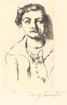 Bildnis einer Jungen Dame - Anneliese Halbe (Portrait of a Young Woman - Anneliese Halbe),1918. Creator: Lovis Corinth.