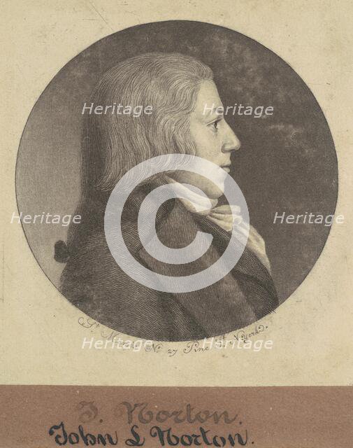John Leake Norton, 1797. Creator: Charles Balthazar Julien Févret de Saint-Mémin.
