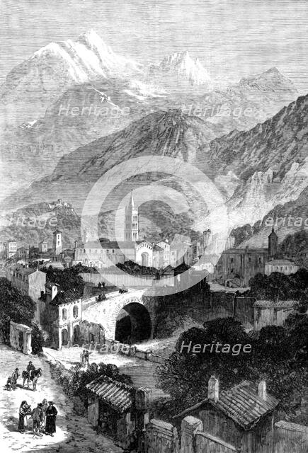 Opening of the Mont Cenis Tunnel: the town of Susa, 1871. Creator: Unknown.