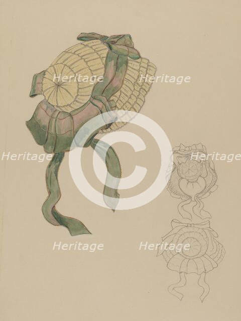 Bonnet, 1935/1942. Creator: Gladys Cook.