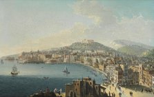 A view of Naples looking towards the Castel Sant'Elmo. Creator: Antoniani, Pietro (1740-1805).