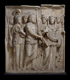 One of a set of reliefs from Arch of Trajan (A152-4, 170), Beneventum, 114. Artist: Unknown.