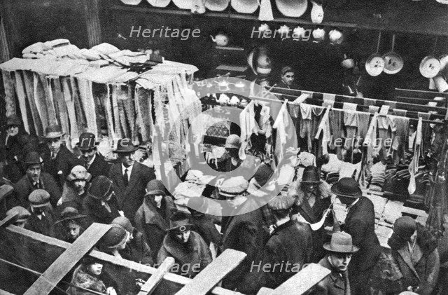 Saturday at Berwick Street Market, Soho, London, 1926-1927. Artist: Unknown