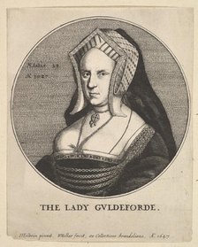 The Lady Guldeforde (Mary, Lady Guildford), 1647. Creator: Wenceslaus Hollar.
