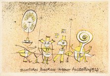 The Bright Side. Postcard for Bauhaus Exhibition Weimar, 1923. Creator: Klee, Paul (1879-1940).