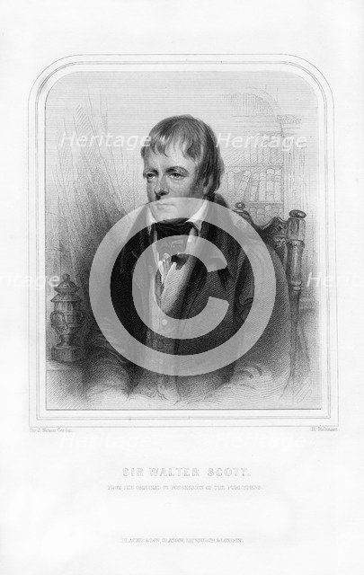 Sir Walter Scott, 1st Baronet, Scottish historical novelist and poet, 1870.Artist: John Watson-Gordon