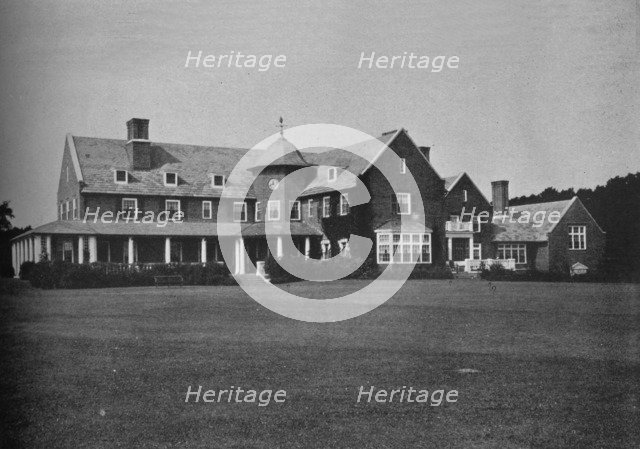 Elevation of the clubhouse, Essex County Club, Manchester, Massachusetts, 1925. Artist: Unknown.