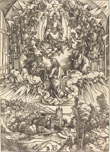 Saint John before God and the Elders, probably c. 1496/1498. Creator: Albrecht Durer.