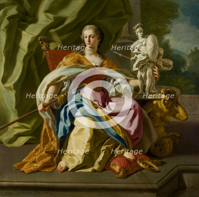 Allegory of the nobility of the order of Malta, 1747. Creator: De Mura, Francesco (1696-1782).