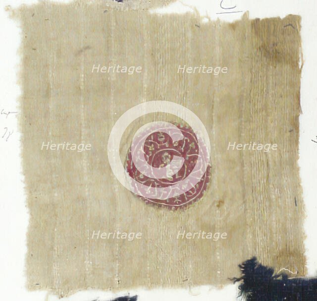 Textile Fragment, Coptic, 5th-6th century. Creator: Unknown.