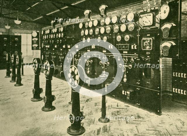 'Section of Switchboard in Power House, Metropolitan Railway', 1930. Creator: Unknown.