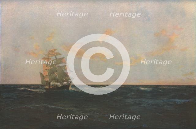 'A Man Overboard', 1893, (c1930).  Creator: Thomas J Somerscales.