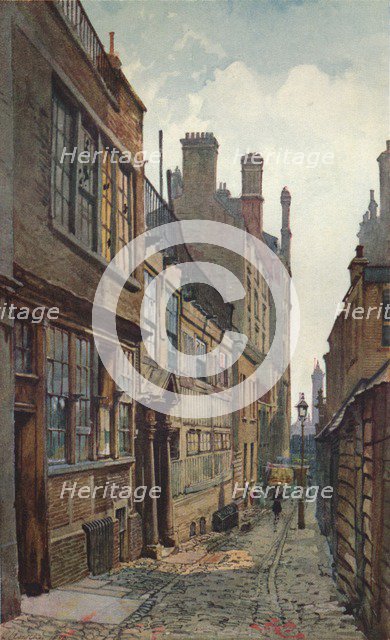'Strand Lane, Looking Towards The River', 1926. Artist: John Crowther.