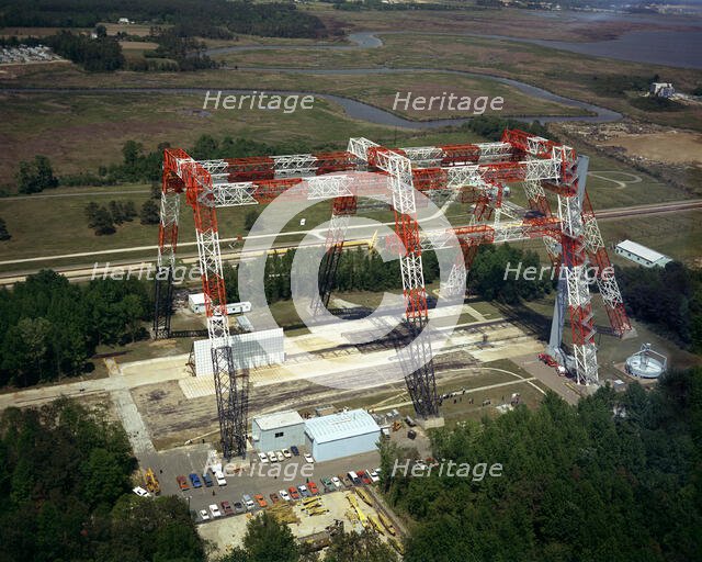Drop Test at Lunar Landing Research Facility, 1974. Creator: NASA.