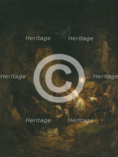 Italian Bandits Abducting Some Women, 1823. Creator: Alexander Lauréus.