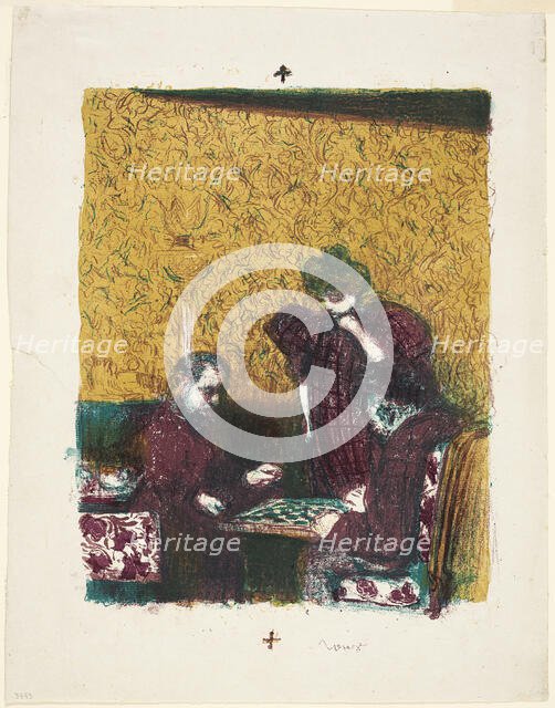 The Game of Checkers, 1899. Creator: Edouard Vuillard.