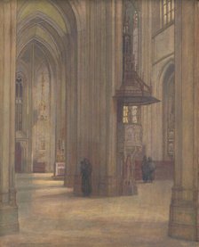 Interior of St. Elisabeth Cathedral, 1919. Creator: Elemír Halász-Hradil.