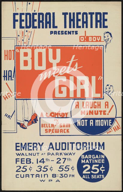 Boy Meets Girl, Cincinnati, 1938. Creator: Unknown.