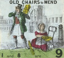 'Old Chairs to Mend', Cries of London, c1840. Artist: TH Jones
