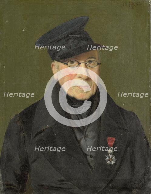 Pieter Janson (1765-1851), painter and etcher, retired major of the Cuirassiers, 1842.  Creator: Monogrammist H. K..