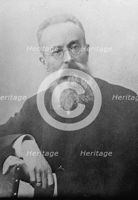 Nikolai Rimsky-Korsakov, Russian composer, 1890s. Artist: Anon