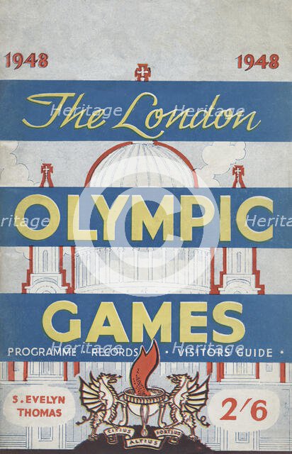 ''The 1948 London Olympic Games" - front cover, 1948. Creator: Unknown.