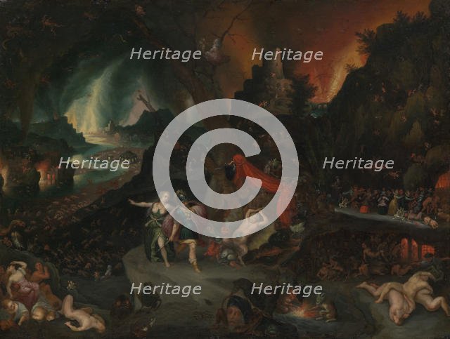 Aeneas and the Sibyl in the Underworld, 1630s. Creator: Jan Brueghel the younger.