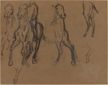 Study of Horses, c. 1886. Creator: Edgar Degas.
