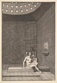 A Turkish Bath (Aubry de La Mottraye's "Travels throughout Europe, Asia and into Part o..., 1723-24. Creator: William Hogarth.