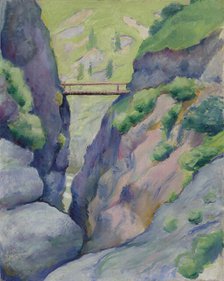 Gorge in Tegernsee, 1910. Creator: Macke, August (1887-1914).